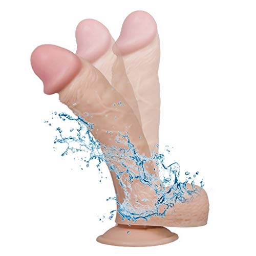 HYLHYL5-F Sǒft Běndǎblě Stǐck, 23cm/9.05in Beginners Lifelike Suction Cup Tools for Women Body-Safe Ergonomic Design Stick for Women | Diameter 5cm/1.96in