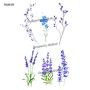 WYUEN 12 PCS/lot Flower Temporary Tattoo Sticker for Women Men Fake Tatoo Body Art Adult Waterproof Hand Stickers 9.8X6cm (FW12-44)