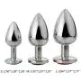 Jeweled Anal Plug,Hezong Beginners Stainless Steel Butt Plug Massage Sex Toy for Women and Men (S) Jeweled Anal Plug,Hezong Beginners Stainless Steel Butt Plug Massage Sex Toy for Women and Men (S)