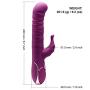 Realistic Thrusting Rabbit Vibrator Pulsator with Multi Speeds, Luvkis Eggey Rechargeable G-Spot Dildo Stimulator Adult Toy For Women Clitoris Vagina Massager for Solo and Couple Playing