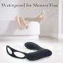 Movitip Butt Plug Remote Control Male Prostate Massager Torso with Penis Ring and Ball Loop，10 Vibration Mode Rechargeable Anal Sex Toy Waterproof G-spot Vibrating Stimulator for Couple