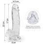 8.6 Inch Realistic Dîldɔ with Suction Cup+Lube