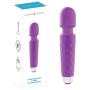 London Luxury BRRC303 Powerful Wand Personal Cordless Massager, 20 Modes and 8 Speed Patterns, USB Rechargeable, Purple