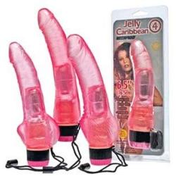 Golden Triangle 6.5" Jelly Vibrator, Caribbean #4