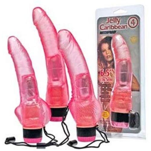 Golden Triangle 6.5" Jelly Vibrator, Caribbean #4