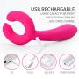 G-Spot Rabbit Waterproof Rechargeable 3 Motors Dildo Vibrator Adult Sex Toys - Adorime Silicone Clitoris Vagina Penis Stimulator Massager Sex Things for Men, Women and Couples