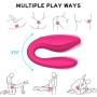 Clitoral G-spot Couples Vibrator - Adorime Wireless Anal Clitoris Stimulator, Waterproof Vaginal Massager with 10 Powerful Vibrating Modes, Rechargeable Adult Sex Toys for Women Masturbation(Pink)