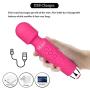 Powerful Strongest Quiet Waterproof magic Vibrating Wand Electric Massager Upgrade Cordless 8 Multi-Speed 20 Vibration Modes use for back waist foot Hand Pains&Sports Recovery Relieves fatigue Stress