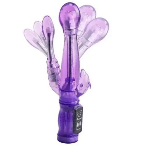 Candy & Me New Style Adult Sex Toy 9Inches Waterproof Triples Stimulation G-Spot Stimulator Vibration Rods Wand Vibration Anal Plug Butt Massage Female Masturbation Toy Clitoris Stimulation Thrusting Vibrator Dildo, for Women/female Color Random Shipp