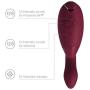 Womanizer Duo Rabbit Massager for Women with Sucking Stimulation, G-Spot Stimulation, 12 Intensity Levels, Free 30ml WV lube + 10 Modes, Bordeaux