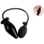 KM16- Inflatable Plug for Women Amal Plugs Trainer Kit-Soft Hand Push Silicone Training Tool (Black)
