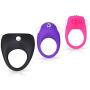 Louviva Vibrating Cock Ring, Male Penis Ring Sets with Clitoral Stimulate Features, Efficient Delay Adult Toys for Couples and Lovers (3-Piece Set)