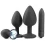 YiFeng Medical Silicone Vibrating Butt Plugs Anal Plug Prostate Massager with One Bullet Vibrator