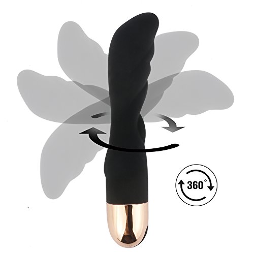 Bendable Silicone Dildo Sex Vibrator - G Spot Stimulator (USB Charged) with 10 Vibrational Settings for Women - Bendable & Waterproof & Quiet Sex Toy- Adult Toy for Couples,Black, Lyps Madison