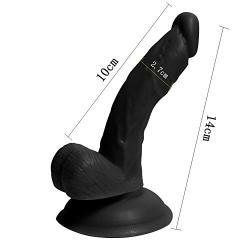 5.5 in Realistic-Dicks Female Relax Massager Female Relaxing Massage Advanced Massager Black Gaojingwei