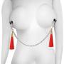 Nipple clamp Nipple clit Clamps Twin Clamps with Fluffy Tassel Body Decoration (Twin clamp)