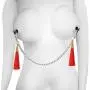 Nipple clamp Nipple clit Clamps Twin Clamps with Fluffy Tassel Body Decoration (Twin clamp) Nipple clamp Nipple clit Clamps Twin Clamps with Fluffy Tassel Body Decoration (Twin clamp)