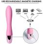 Vibrator, BOFAN G Spot Rabbit Vibrators Adult Sex Toys for Women, Clitoris Vagina Stimulators, Waterproof Rechargeable Dildo Vibrators with Dual Motors, 10 Vibration Modes (Pink)