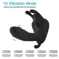 Invisible Wearable Butterfly-Massage Wireless Massager USB Rechargeable Waterproof 10-Frequency Remote Control Toys