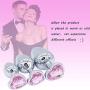 Sunnylela Stainless Steel Diamond Amal Plug- Heart Shape Metal Health Six-Toys for Men Women