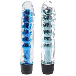 WEI EI Female Waterproof Glowing Vib Multispeed G-Msager for Women (Blue)