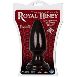 Royal Hiney Red The Knight - 7 Modes - Smooth - Vibrating Anal Plug (Black)