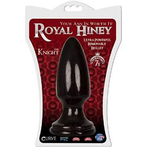 Royal Hiney Red The Knight - 7 Modes - Smooth - Vibrating Anal Plug (Black) Royal Hiney Red The Knight - 7 Modes - Smooth - Vibrating Anal Plug (Black)