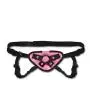 Electric Eel Lux Fetish Adjustable Strap-on Harness, Pink Velvet, Pink Electric Eel Lux Fetish Adjustable Strap-on Harness, Pink Velvet, Pink