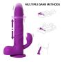 G Spot Rabbit Vibrator Adult Sex Toys for Clitoris Stimulation, OHYER Waterproof Dildo Vibrator Clit Stimulator with 6 Vibration Thrusting Modes & Power Suction Cup for Couples and Women