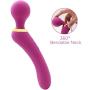 Handheld Cordless Vibrator Plantar Fasciitis Trigger Point Relief - Acupressure Reflexology Tool for Foot,Shoulder,Leg,Waist,Neck Pain, Stress Relief & Overall Body Relaxation Massager (YQ-Purple)