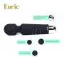 Wireless, Waterproof Personal Wand Massager by Live Love Envie - Top Rated - Powerful & Quiet - Relieves Stress & Tension - 8 Speeds & 20 Vibration Patterns - 2 USB Cables - Mini (Black)