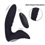Vibrating Male Prostate Massager Remote Control 12 Vibrations G Spot Vibrator Rechargeable Anal Butt Plug for Male and Women Adult Sex Toy Waterproof Silicone Masturbation Stimulator