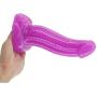 MLSice Real Animal Dinosaur Dildo S Shape Curved Beads Fake Penis Big Dick with Suction Cup Sex Toys for Women Anal Massage Plug Adult Sex Products 6.9 Inch - Purple