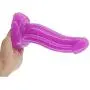 MLSice Real Animal Dinosaur Dildo S Shape Curved Beads Fake Penis Big Dick with Suction Cup Sex Toys for Women Anal Massage Plug Adult Sex Products 6.9 Inch - Purple