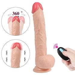 Lfcmf Fun Toy Vibrator with 10 Power Vibrate 360° Rotating Role Play Personal Pleasure Toy Reality