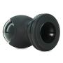 Doc Johnson Platinum Premium Silicone - The Stretch - Hollow Butt Plug - Large - Black