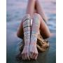 Metallic Temporary Tattoos - Over 100 Gold Silver Henna Sexy Body Tattoos for Women Teens Girls Glitter Shimmer Mandala Mehndi Designs Jewelry Tattoo Stickers (8 sheets Turquoise & Gold)