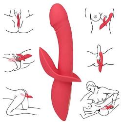 Rabbit Vibrator, Clitoris Vagina Vibrator with 16 Strong Vibrations, Waterproof Dildo Vibrator for Nipple Prostate G-spot Stimulation Vibrator, Adult Sex Toys for Women and Couples Rechargeable