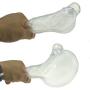 SHEQU Reusable Penis Sleeve Extender Clear Silicone Extension Sex Toy Cock Enlarger Condom Sheath Delay Ejaculation Toys for Men (3pcs Small, Medium and Large Included)