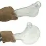 SHEQU Reusable Penis Sleeve Extender Clear Silicone Extension Sex Toy Cock Enlarger Condom Sheath Delay Ejaculation Toys for Men (3pcs Small, Medium and Large Included)