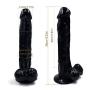 10.23 Inch Flesh Realistic Soft-DîLdɔ Women Massager (Color : Black)