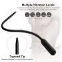 HTWANJU Silicone Vibrating Pennis Pluges Uiethral Vibratoor Male Therapeutic Massage Sounds Cˉatheter Dilators