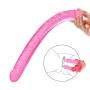 High-Quality 13.2 Inch Soft Silicone Double Headed Dícks Silicone Material Relaxation Massager Toys for Women (Pink)