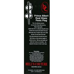 Hells Couture, Dual Glans Ring Penis Wand, Body Safe and Durable Surgical Steel for Kink and Fetish Play,