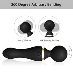 Wireless Design Handheld Massager - 9 Frequency Modes - Used to Relieve Body Muscle Soreness - Waterproof Whisper Quiet (Black)