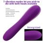 Dayloveme Wireless Wand Massager, Waterproof Powerful Mini Cordless Wand Massaging with 7 Vibrations, Silicone Compact USB Rechargeable Power Massager