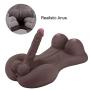 Y-Not 3D Realistic Silicone Shemale Body Ladyboy Sex Doll Transgender Torso Masturbator Transsexual Adult Toys for Men Women Couples with Big Breast, Dildo, Anal Hole and Love Egg