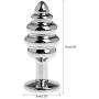 JINZHI Stainless Steel But·t·P·Lug Tools Spiral-Beads St!mullation 100% Waterproof Toy for High Order-Adventure-Couples User