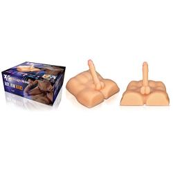 Sensa Feel Dual Density Frontal Male Body - Realistic Dildo Anal Entry Love Doll - Sex Toy for Women (Beige)