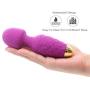 Power Portable Wand Massager, Wireless Waterproof USB Rechargeable Massager Wand with 10 Modes Vibration,Mini Frequency for Muscle Aches & Sports Recovery